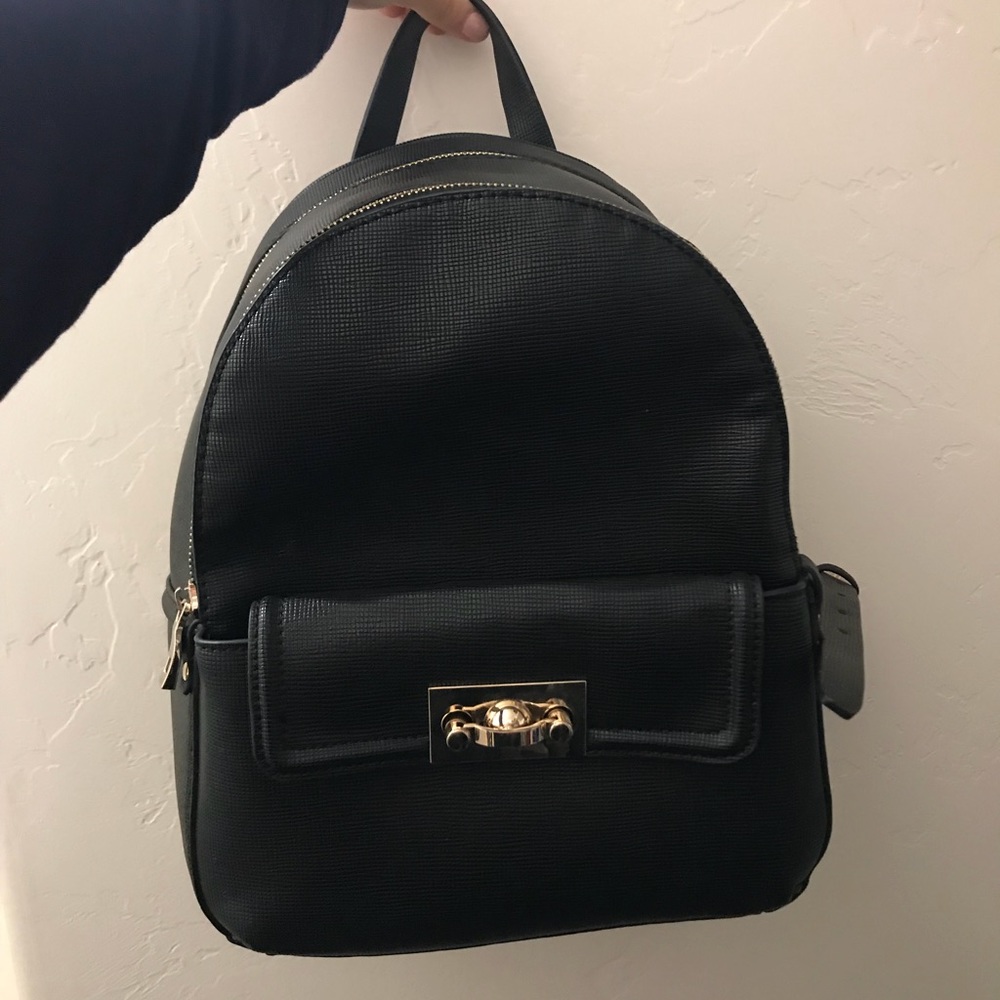 Zara Faux Leather Backpack